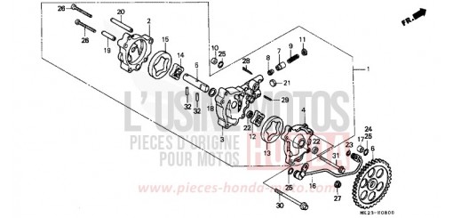 POMPE A HUILE XR600RN de 1992